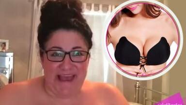 Esta bloguera curvy hizo la reseña más graciosa y honesta del sostén adhesivo (VIDEO)