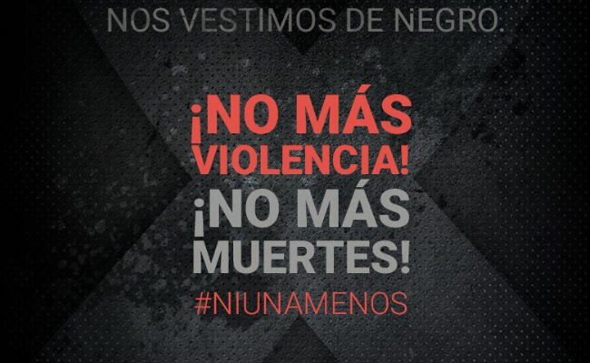 #NiUnaMenos Protesta contra la violencia machista