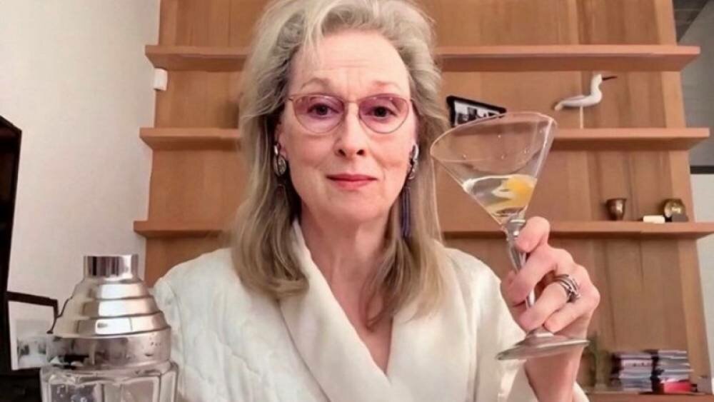 Meryl Streep, Meryl Streep borracha, Meryl Streep reunión, Meryl Streep martini